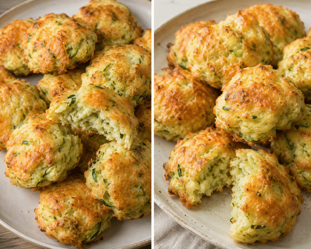Nuages de courgettes au fromage