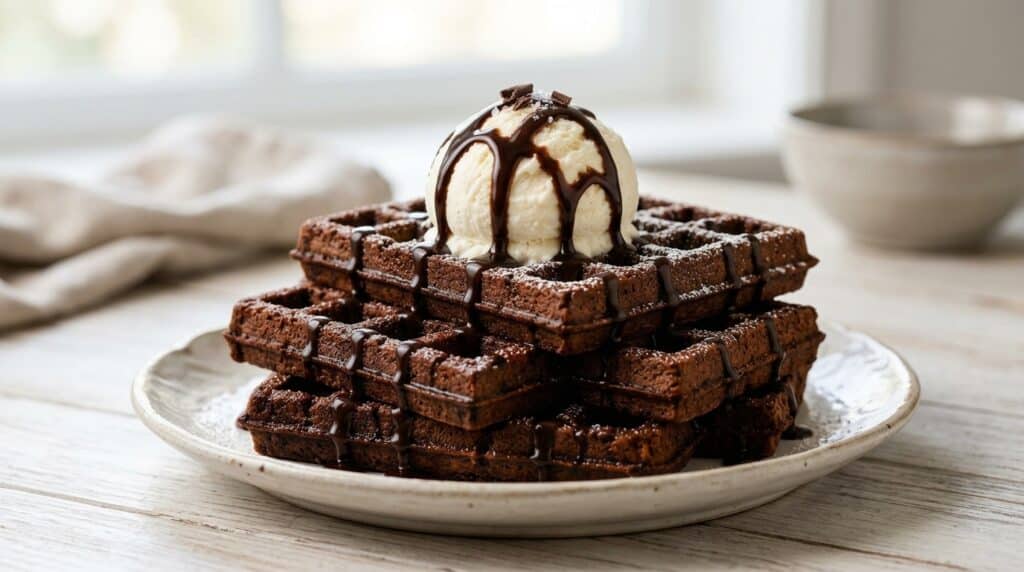 GAUFRES FAÇON BROWNIE