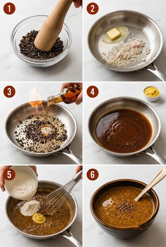 La sauce au poivre ultra crémeuse