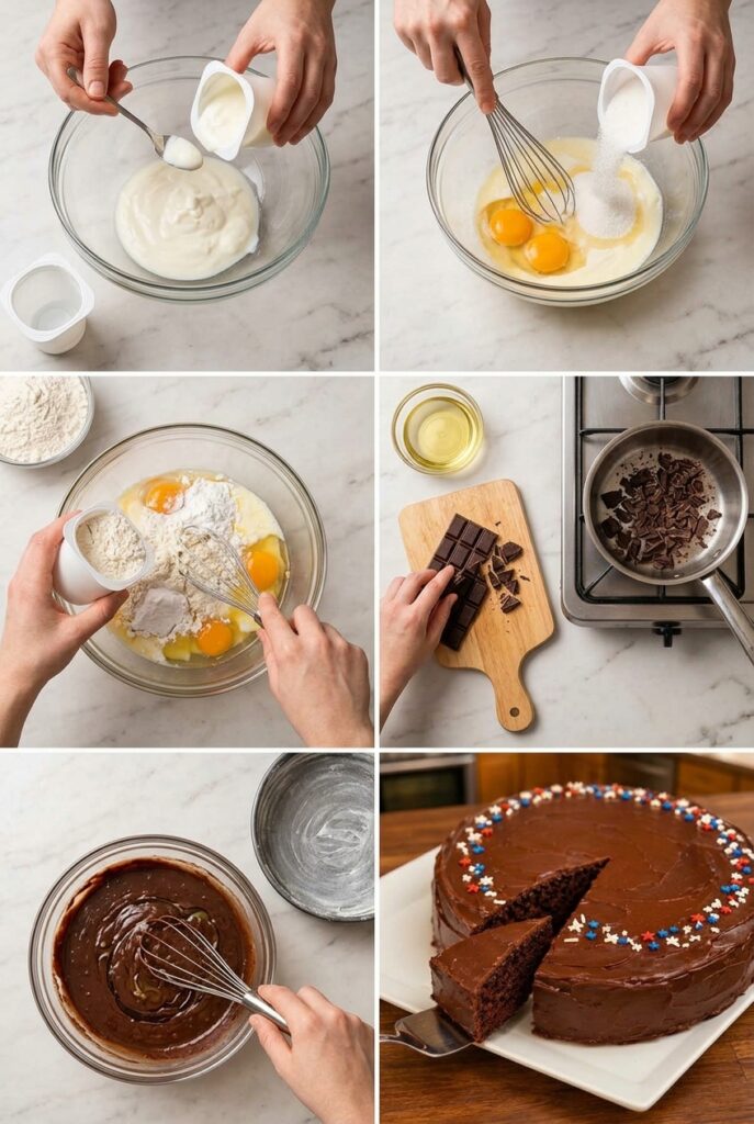 Gâteau au yaourt au chocolat