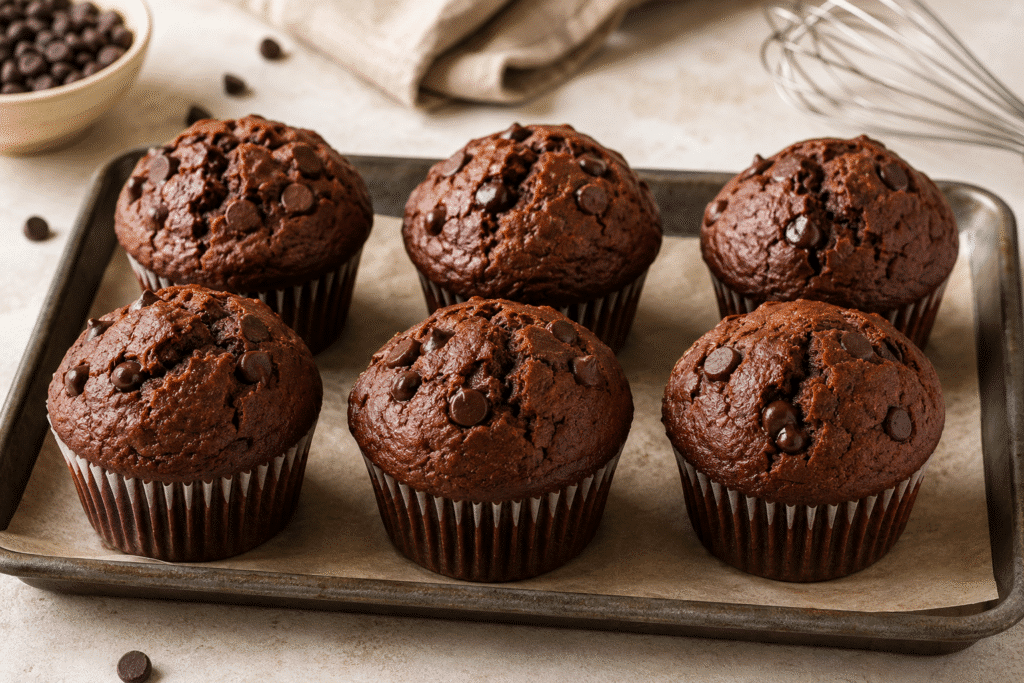 🧁🍫 Muffins au chocolat ultra-moelleux