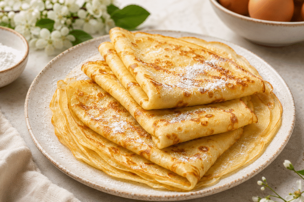 Crêpes françaises moelleuses