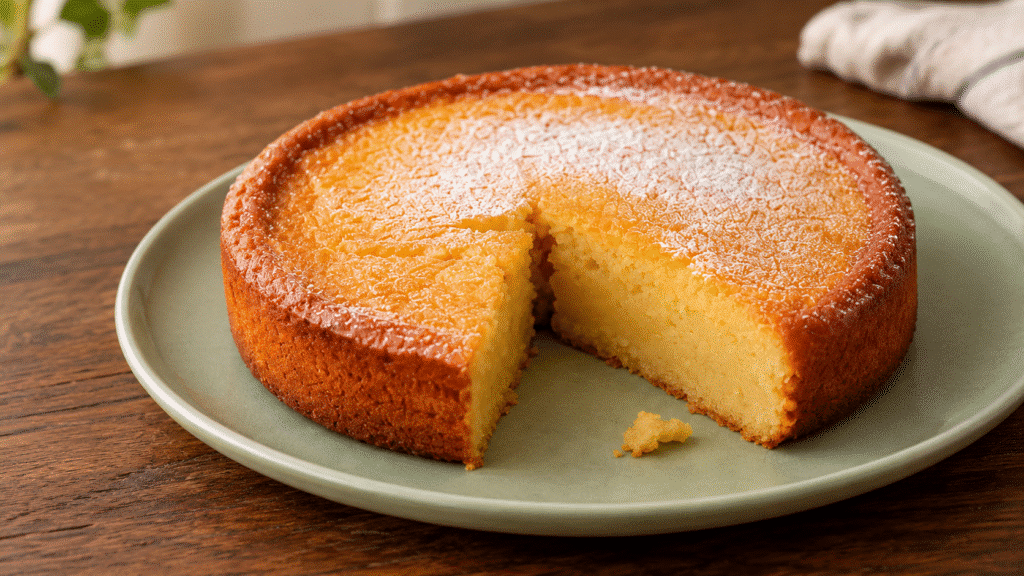 Gâteau fondant à la compote de pommes