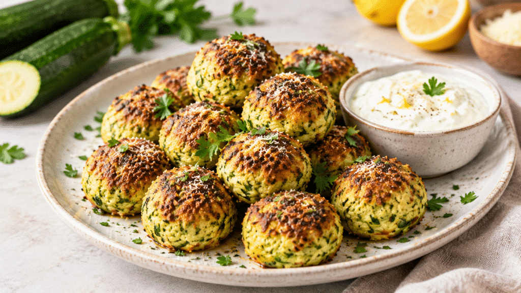 Boulettes de courgettes au parmesan