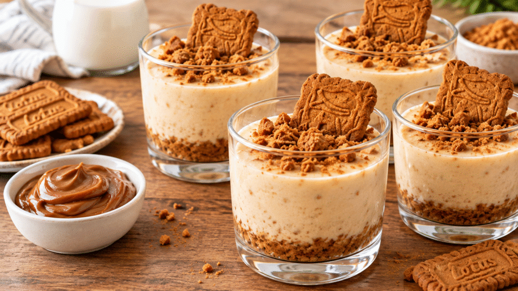 Panna cotta aux spéculoos en verrines