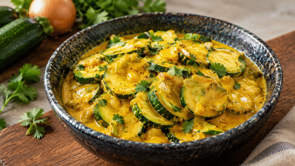 COURGETTES AU LAIT DE COCO & CURRY 🌿✨
