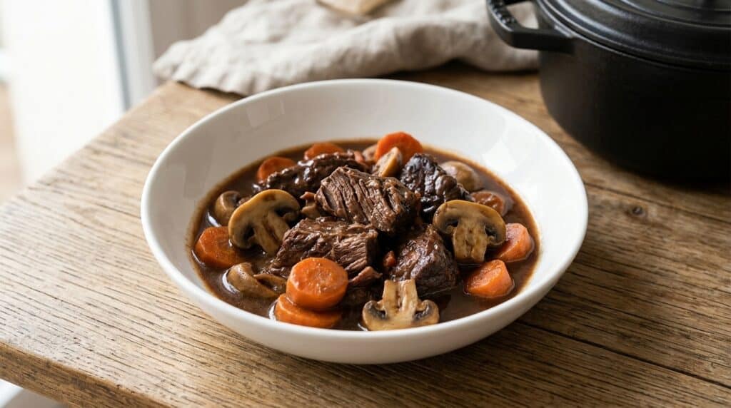 Recette de Joue de Bœuf aux Champignons
