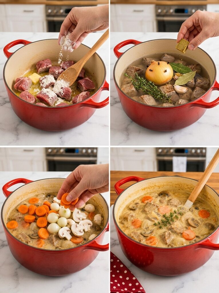 BLANQUETTE DE VEAU TRADITIONNELLE SANS ALCOOL